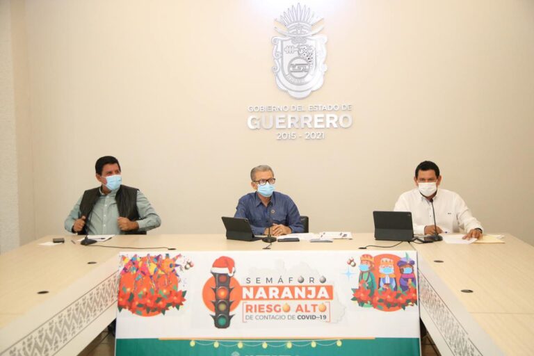 GUERRERO EN SEMÁFORO NARANJA, SE RECOMIENDA SANA DISTANCIA, CUBREBOCAS Y LAVADO DE MANOS, REITERAN FUNCIONARIOS ESTATALES