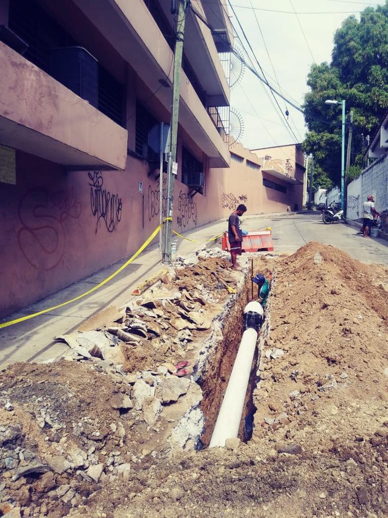 Rehabilita Capama línea sanitaria de la calle Mar Mediterráneo