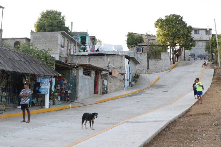 Esperaron 40 años para ver pavimentada su calle; Adela Román lo hizo realidad