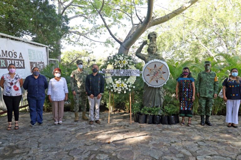 Conmemora Gobierno de Acapulco el 496 aniversario luctuoso de Cuauhtémoc