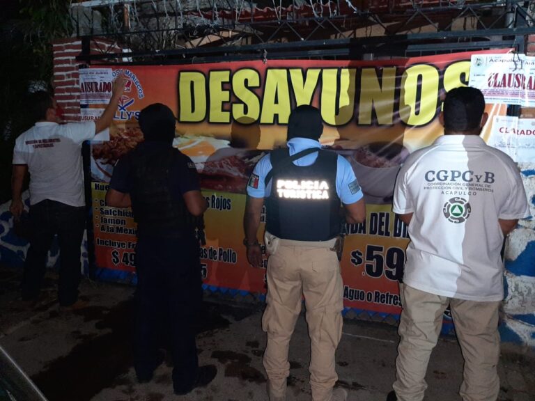 Clausuran tres restaurantes por desacato a medidas de prevención sanitaria