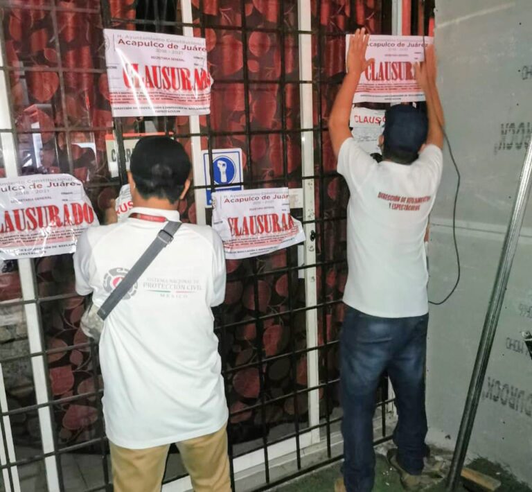 Clausuran 3 bares y un salón de fiestas por desacatar medidas sanitarias