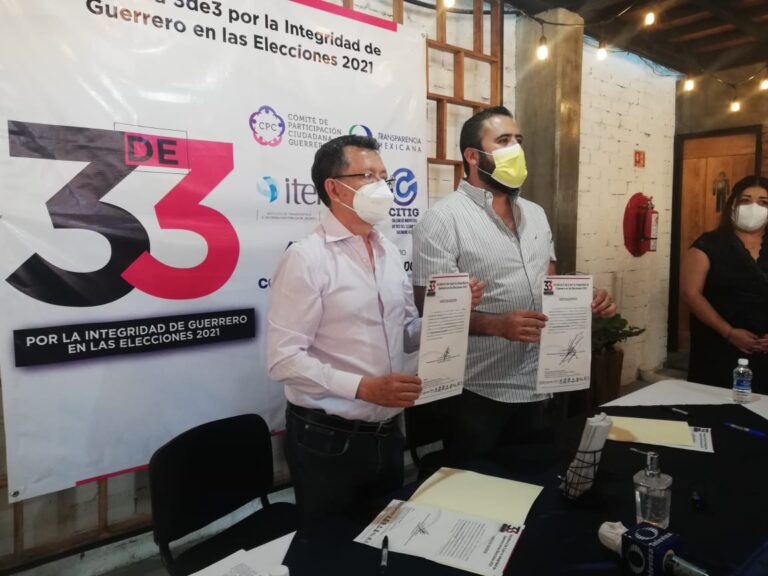 PRI y PRD  se adhieren al llamado 3 de 3, y que todos sus contendientes rindan cuentas