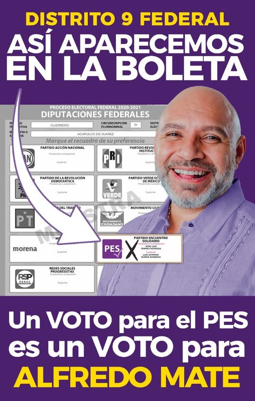 Los Acapulqueños celebran la el nombramiento de Alfredo Mate como candidato del Distrito #09 Federal.
