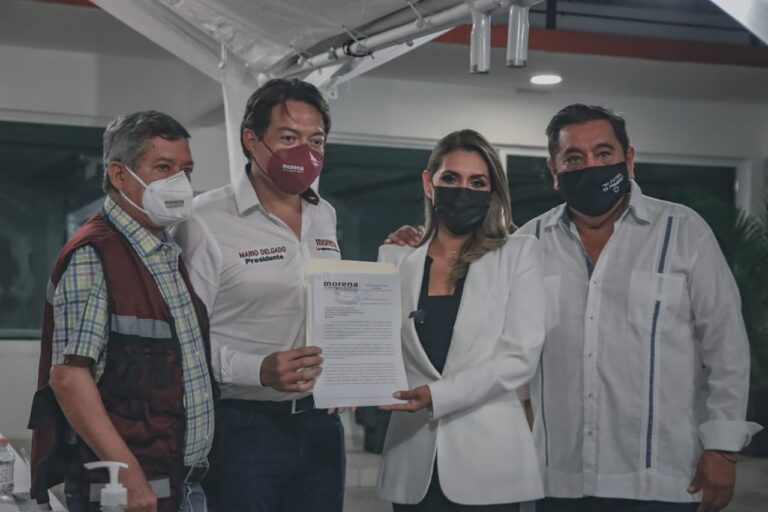 Presenta Evelyn Salgado Pineda su registro como candidata de Morena a la gubernatura de Guerrero