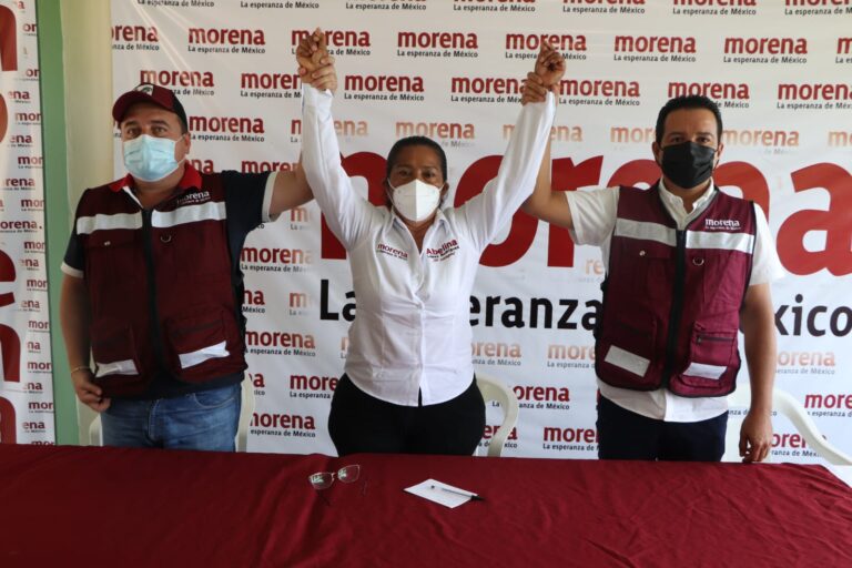 Respaldan Carlos e Irving Granda a Abelina López Rodríguez