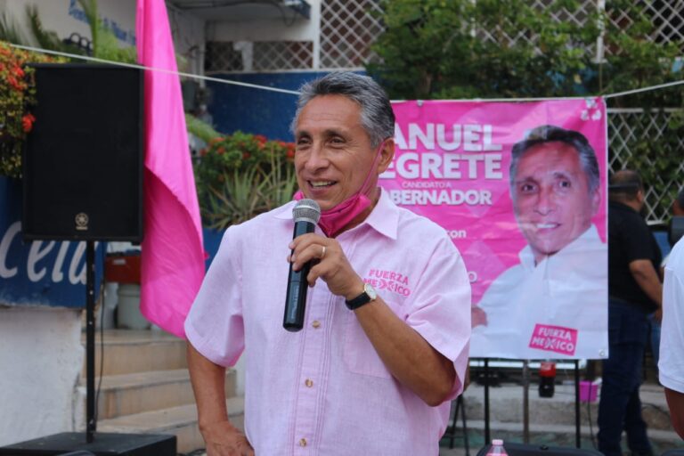 Los ciudadanos tienen «la llave» para decidir el próximo 6 de junio; si el voto me favorece seré un trabajador más: Manuel Negrete