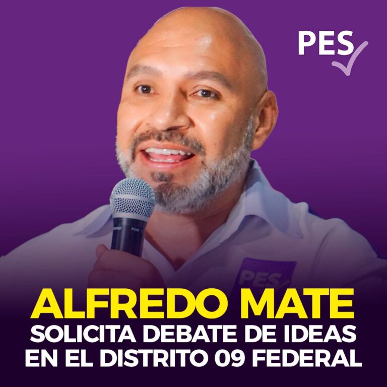 El candidato del #PESGuerrero, el Lic. Alfredo Mate solicitó ante las instancias adecuadas un debate entre los aspirantes a Diputados Federales del Distrito 09 de Acapulco.