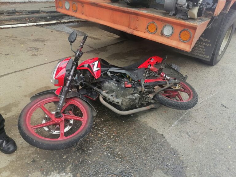 Capturan a joven con motocicleta que tenía reporte de robo
