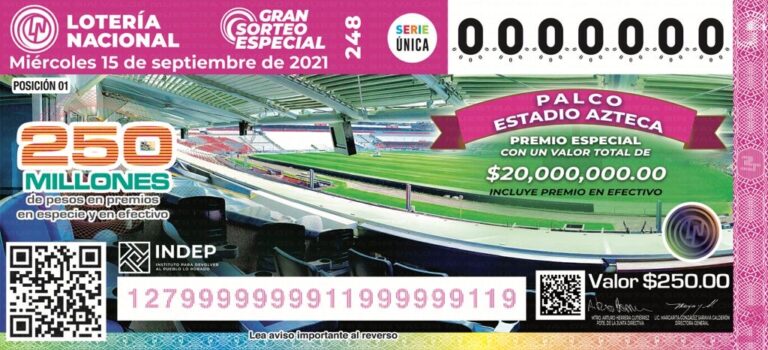 Anuncia gobierno federal gran sorteo del 15 de septiembre
