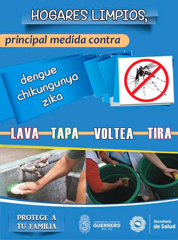 Llama SSG a población a colaborar en lucha contra Dengue, Chikungunya y Zika