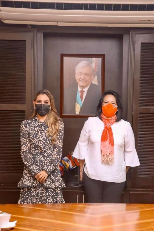 Se reúne Evelyn Salgado Pineda con la titular del Sistema Nacional DIF