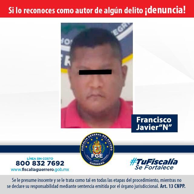 Fiscalía de Guerrero logra detención de Francisco Javier «N», por delito de homicidio en agravio de tres víctimas en bar “Sambawa”, carretera Cayaco-Puerto Marqués