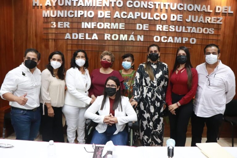 Reconocen diputados locales el compromiso y trabajo de la alcaldesa durante el trienio de su gobierno en Acapulco