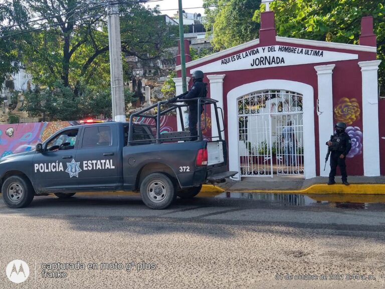 Continúa el Operativo de Seguridad de “Día de Muertos” en Guerrero