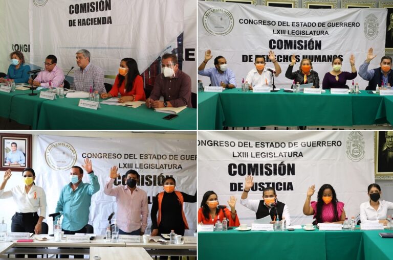 EN INTENSA DINÁMICA DEL CONGRESO, SESIONAN LAS COMISIONES DE HACIENDA, DERECHOS HUMANOS, JUSTICIA Y SALUD