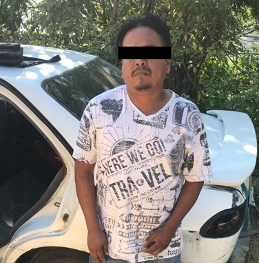 Asegura Policía Rural a dos personas en posesión de un arma de fuego y probable droga