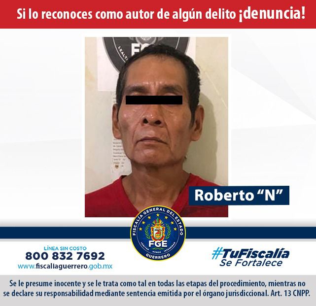 Fiscalía de Guerrero obtiene vinculación a proceso en contra de Roberto «N» por el delito de homicidio en agravio del periodista Alfredo «N», en región Acapulco