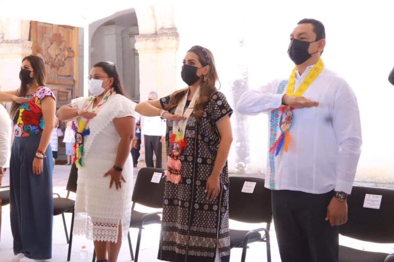 PRESIDE EVELYN SALGADO PINEDA 497 ANIVERSARIO LUCTUOSO DEL ÚLTIMO EMPERADOR AZTECA CUAUHTÉMOC