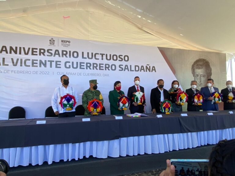 ACUDE DIPUTADA FLOR AÑORVE AL ACTO POR ANIVERSARIO LUCTUOSO DE VICENTE GUERRERO EN CUILÁPAM, OAXACA