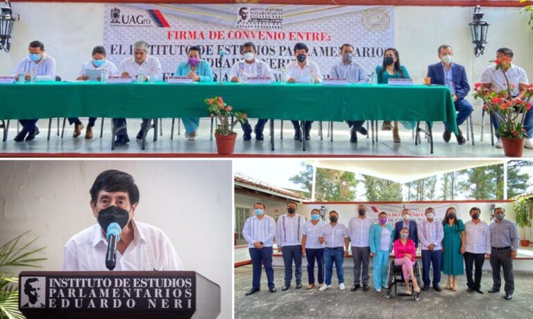 FIRMAN CONVENIO DE COLABORACIÓN EL INSTITUTO DE ESTUDIOS PARLAMENTARIOS “EDUARDO NERI” Y LA UNIVERSIDAD AUTÓNOMA DE GUERRERO
