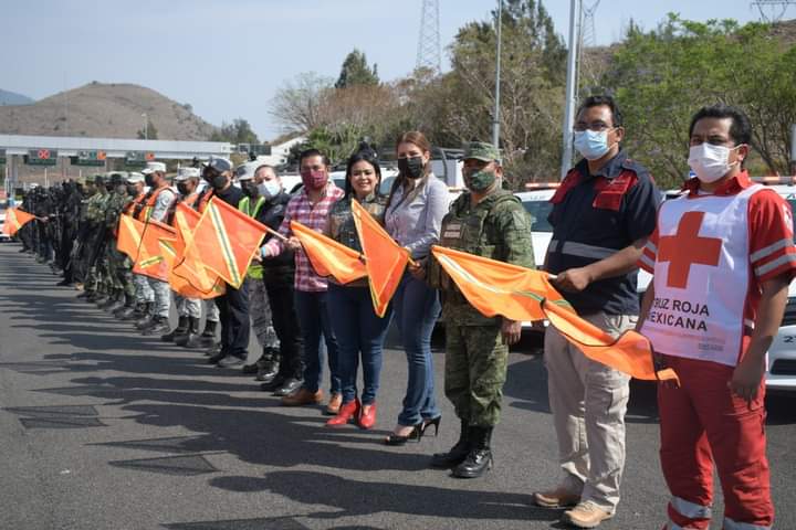 Presidenta Norma Otilia Hernández da banderazo de inicio al Operativo de Semana Santa 2022