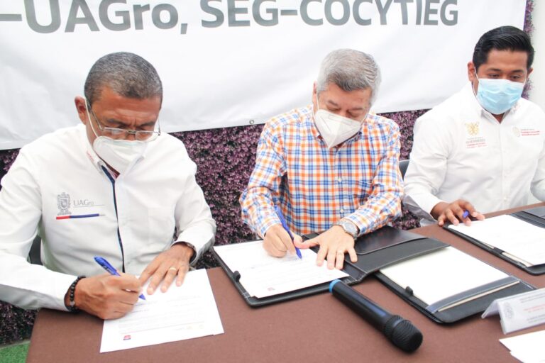 Firman convenio de colaboración SEG-UAGro y Cocytieg
