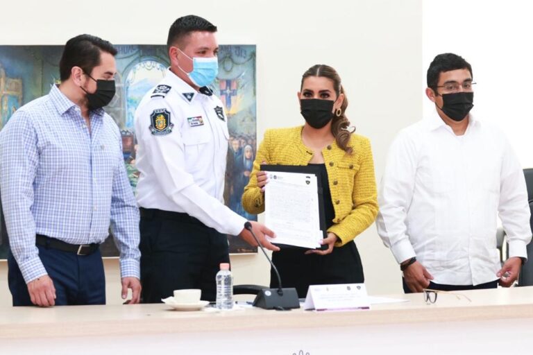 «Estamos arrancando de raíz la corrupción de cada una de las áreas de gobierno y la Policía Auxiliar no es la excepción»: Evelyn Salgado