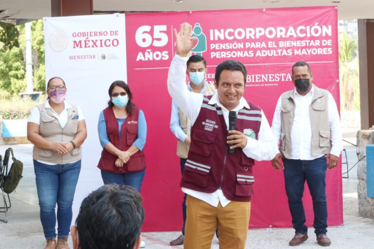 Sigue incorporación al Programa Pensión para el Bienestar de las Personas Adultas Mayores.