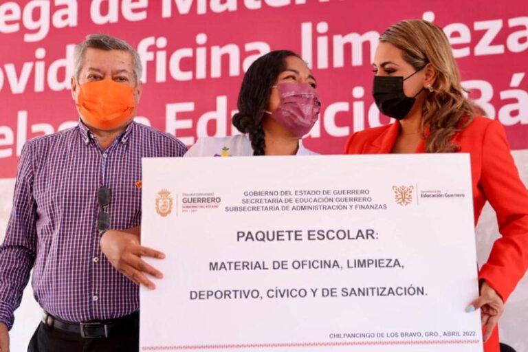 Entrega Evelyn Salgado más de 30 MDP en material de limpieza anticovid-19, deportivo, de oficina y cívico a escuelas de Educación Básica de la Región Centro de Guerrero