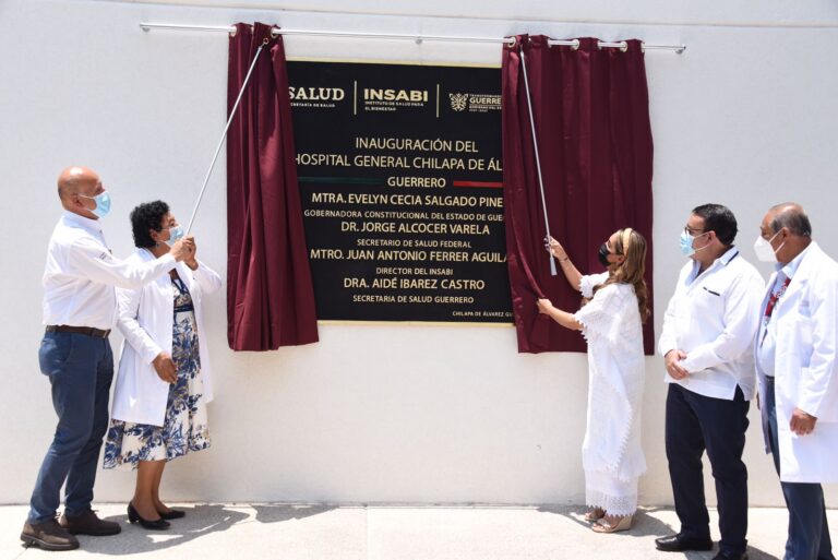 Inaugura gobernadora Evelyn Salgado y director del INSABI Juan Antonio Ferrer el Hospital General de Chilapa de Álvarez