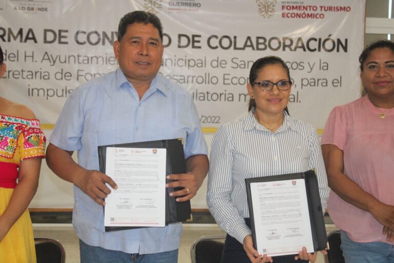 Evelyn Salgado Pineda a través de la SEFODECO “ respaldan a emprendedores de San Marcos”: Tomás Hernández Palma