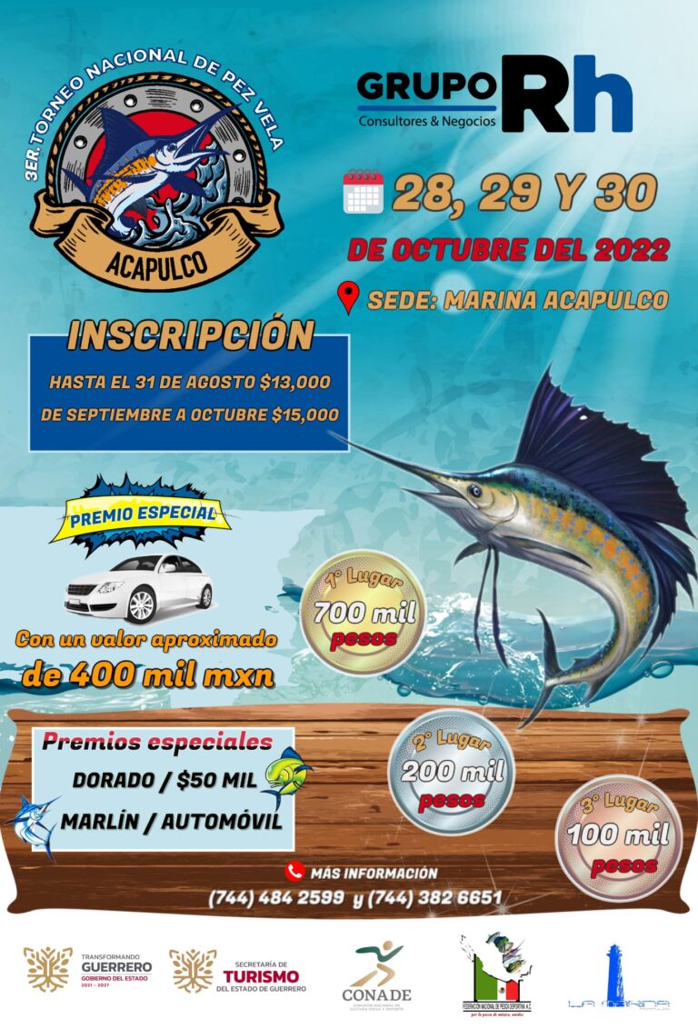 3er. Torneo Nacional de Pez Vela en #Acapulco