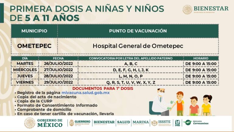Anuncia Gobernadora Evelyn Salgado vacunación para menores de 5 a 11 años en Ometepec y Tlapa