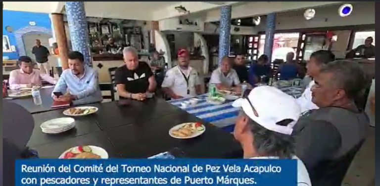 Reunión del comité del Torneo Nacional de Pez Vela Acapulco  con pescadores y representantes de #Puerto Marqués.