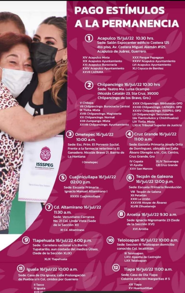 Gracias a la política financiera del gobierno de Evelyn Salgado se entregará el estímulo a la permanencia a los trabajadores del estado