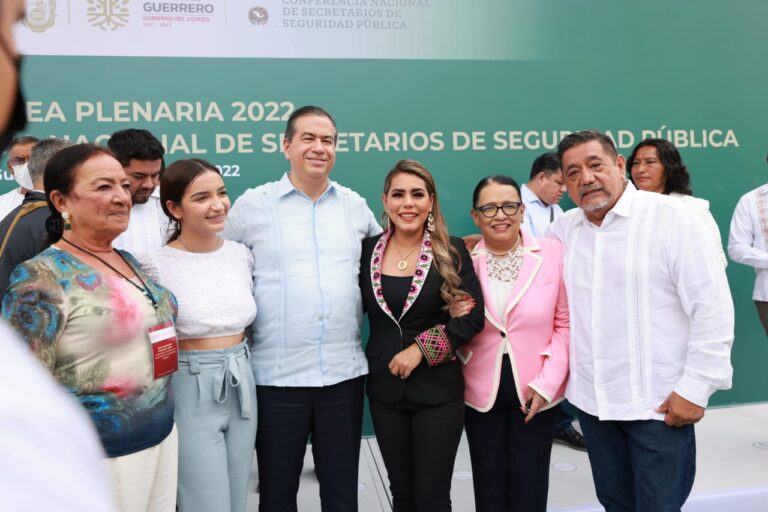 Reconoce la titular de la SSPC, Rosa Icela Rodríguez el trabajo de Evelyn Salgado en favor de la seguridad de los guerrerenses