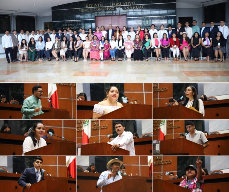 ALZAN SU VOZ EN EL CONGRESO DEL ESTADO  JÓVENES DE LAS SIETE REGIONES DE GUERRERO