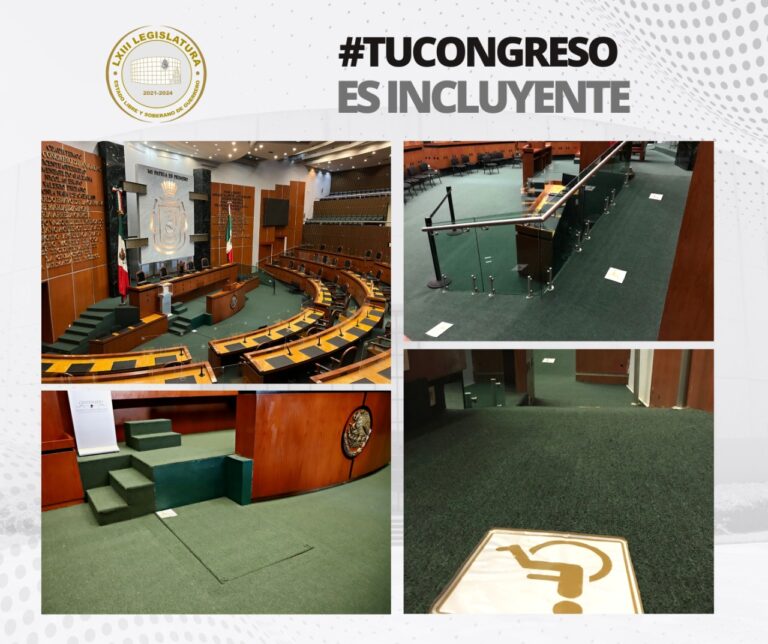 REHABILITA SUS ESPACIOS EL CONGRESO DEL ESTADO PARA EL LIBRE ACCESO Y SEGURIDAD DE LAS PERSONAS CON DISCAPACIDAD