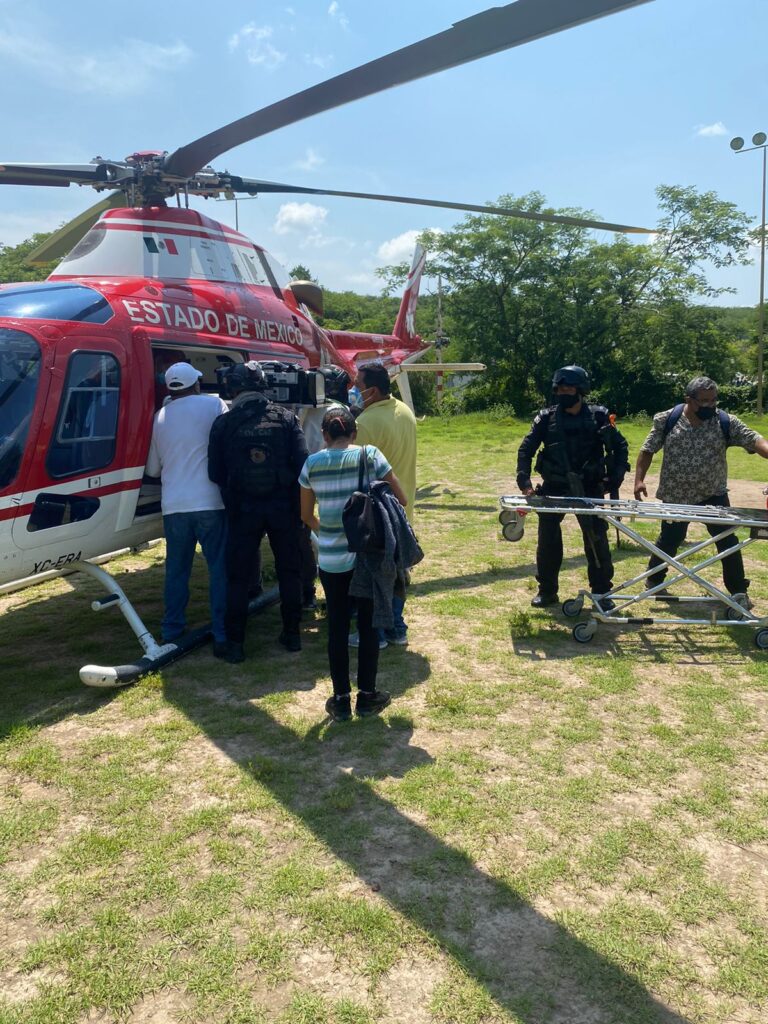 Se trasladó vía aérea a Toluca a un bebé de dos meses que requiere atención médica especializada: SSG