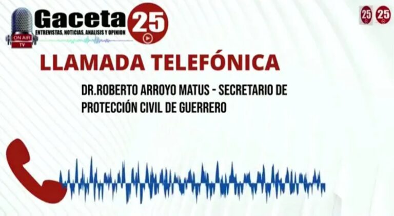 Entrevista con el Dr. Roberto Arroyo Matus, Secretario de Protección Civil en Guerrero