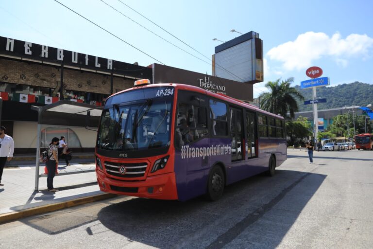 Supervisan la directora del Acabús y el secretario técnico de la gobernadora el correcto funcionamiento del Transporte Violeta