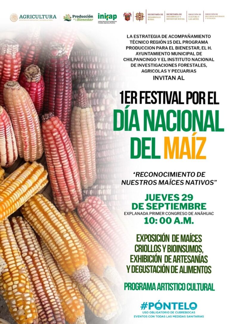Ayuntamiento de Chilpancingo realizará Primer Festival por el Día Nacional del Maíz