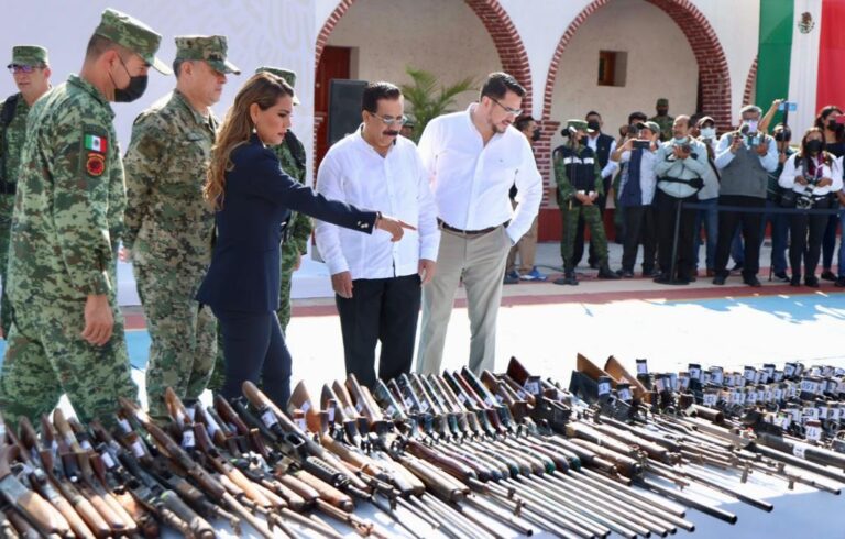 Cada arma destruida es un paso a la pacificación y debe complementarse con un esfuerzo sin precedente para generar bienestar en la población: Evelyn Salgado