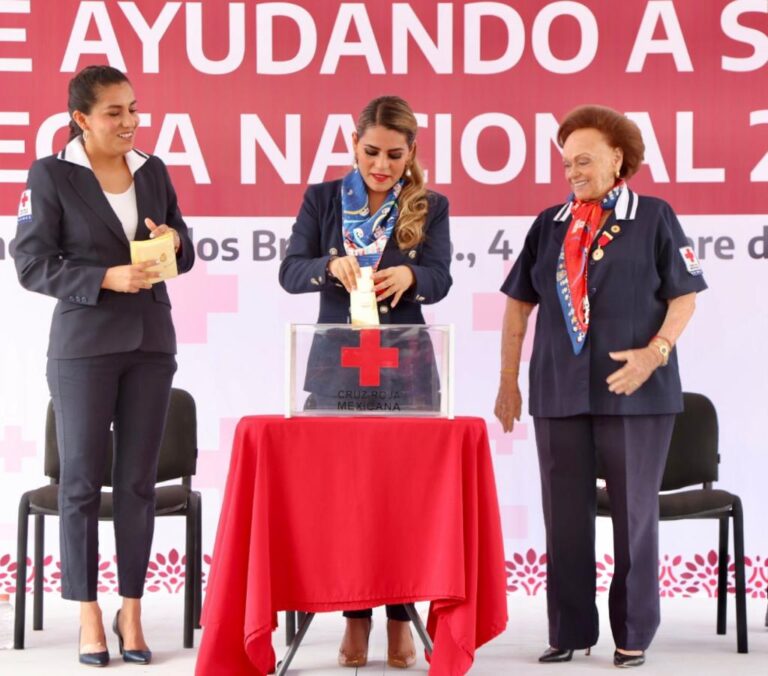 Ponen en marcha Evelyn Salgado y Liz Salgado la Colecta Nacional 2022 de la Cruz Roja en Guerrero