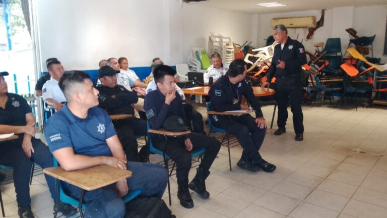 Se capacitan elementos policiacos de la SSP en Uso de la Fuerza