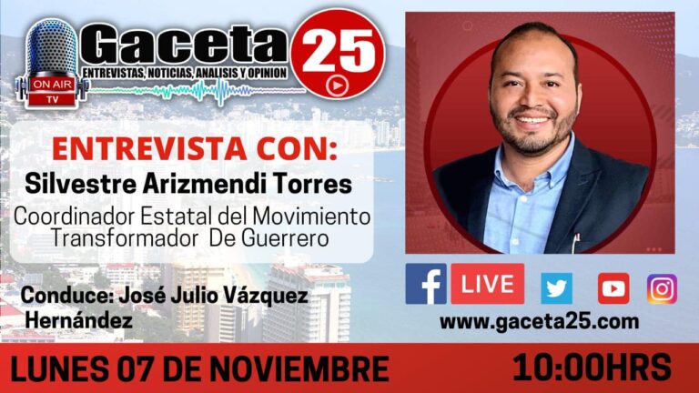Entrevista con Silvestre Arizmendi Torres, Coordinador Estatal del Movimiento Trasformador de Guerrero