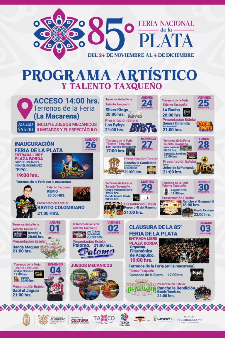 PROXIMA LA 85° FERIA NACIONAL DE LA PLATA EN TAXCO