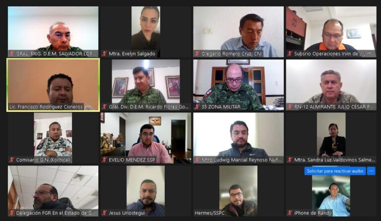 Encabeza la gobernadora Evelyn Salgado reunión de la Mesa Estatal para la Construcción de la Paz