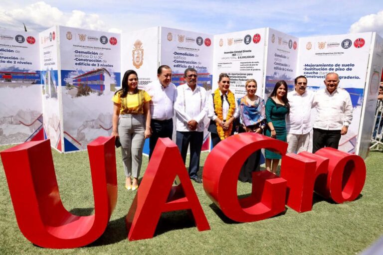 EVELYN SALGADO DA BANDERAZO DE INICIO A REMODELACIÓN DE LA PISTA DE ATLETISMO DEL ESTADIO UNIVERSITARIO DE LA UAGRO